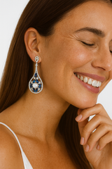 Sapphire Pearl Royale Drops