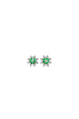 Emerald Blossom Studs