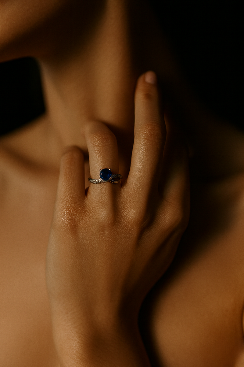 Azure Whisper Ring