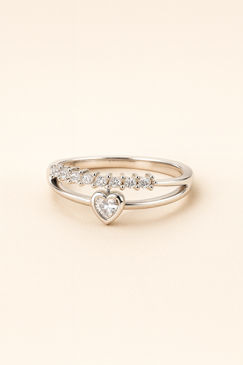 Lustre Heart Ring