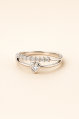 Lustre Heart Ring