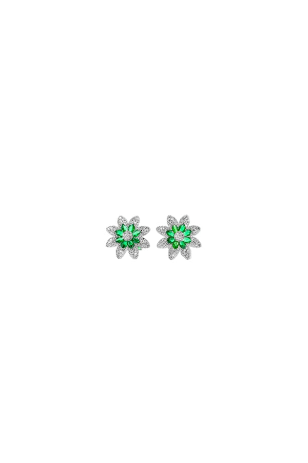 Emerald Blossom Studs