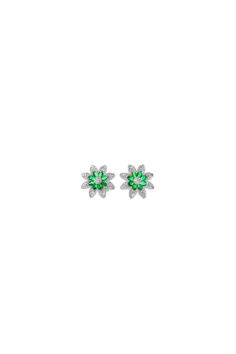 Emerald Blossom Studs